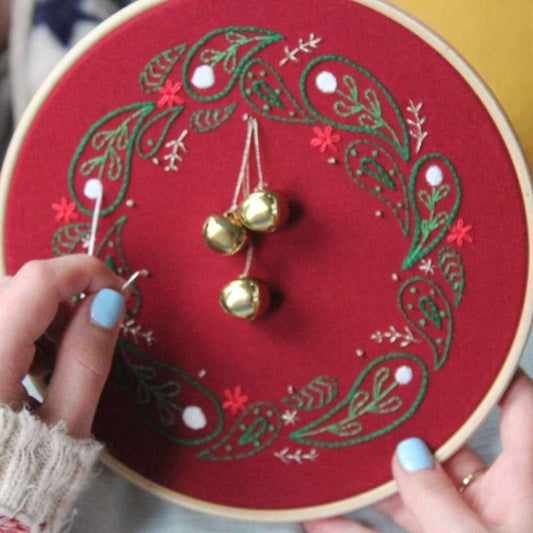 Christmas Wreath Embroidery Kit