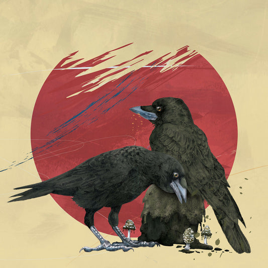 Inkcap Crows - Mounted Giclee Print