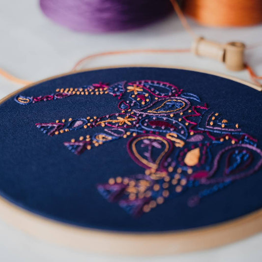 Elephant Embroidery Kit