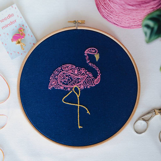 Flamingo Embroidery Kit