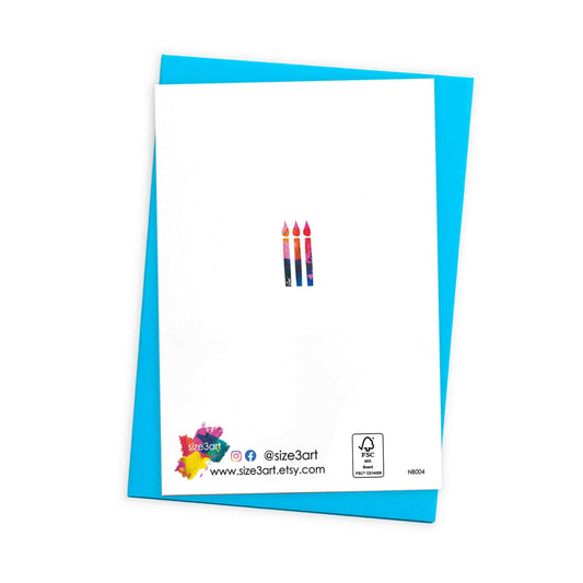 Unique 30th Birthday Card with Coloured Envelope