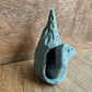 Ceramic Pottery Nest Bird Turquoise Textured