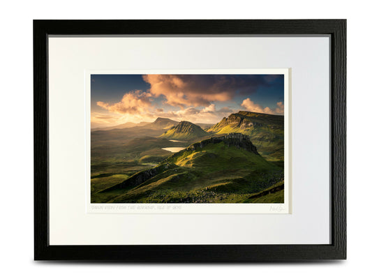 Trotternish from Quiraing Isle of Skye Scotland - A4 (40x30cm) Framed/Unframed Fine Art Photo Print