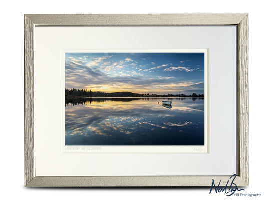 Loch Rusky Fishing Boats Scotland - A4 (40x30cm) Framed/Unframed Fine Art Photo Print