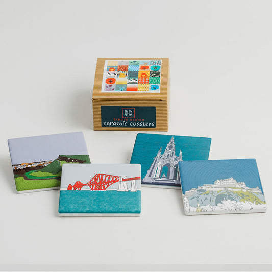 Edinburgh Landmarks Ceramic Coasters