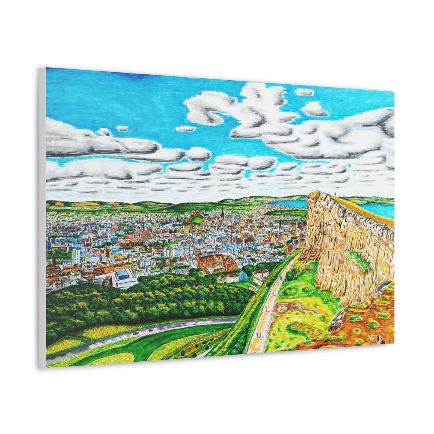 Edinburgh Arthurs Seat Canvas Print