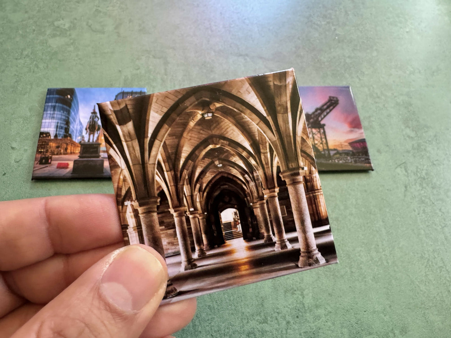 Glasgow Fridge Magnet Set | Set of 5 Iconic Glasgow Landmarks | Photography Magnets | Glasgow Gift