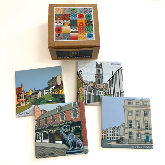 Edinburgh Suburbs Ceramic Coasters