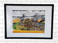 Stirling Skyline and Castle, Framed Giclee Art Print