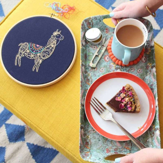 Llama Embroidery Kit