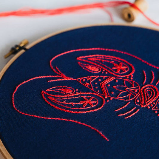 Lobster Embroidery Kit