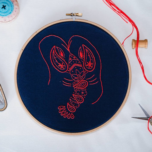 Lobster Embroidery Kit