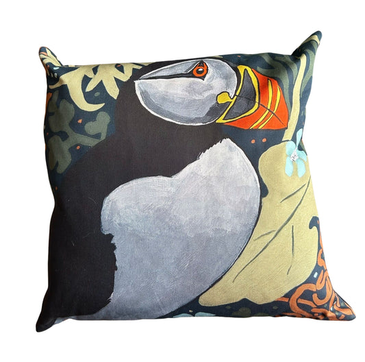 Puffin Double Sided Cushion Cover