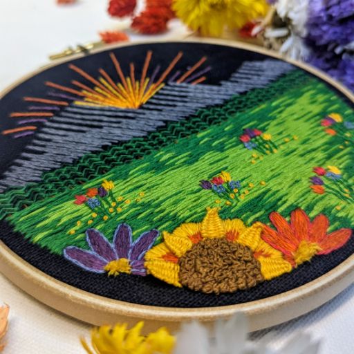 Mountain Meadow Embroidery Kit