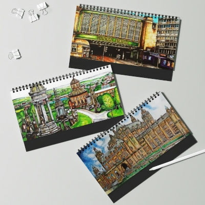 Glasgow 2027 desk calendar