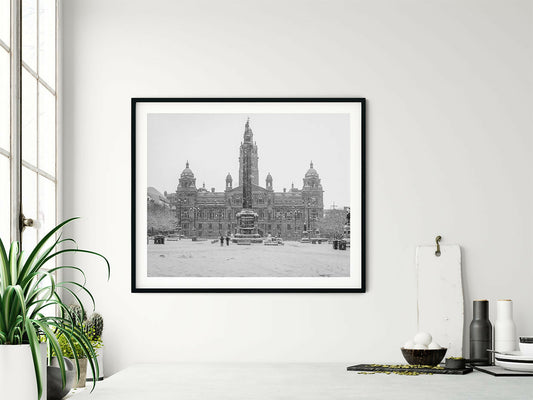 Glasgow George square, February 2021 print