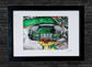 Celtic Park aerial view, football Art Print