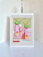 Rhubarb Illustration Earrings
