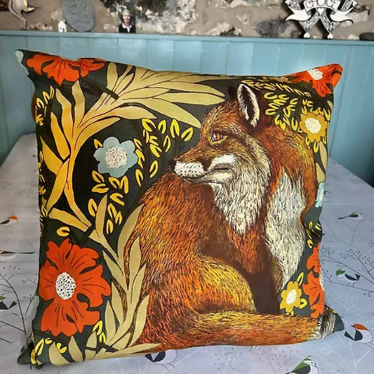 Fox in the Woods Double Sided Cushion Cover