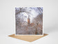 University of Glasgow in winter Greeting card