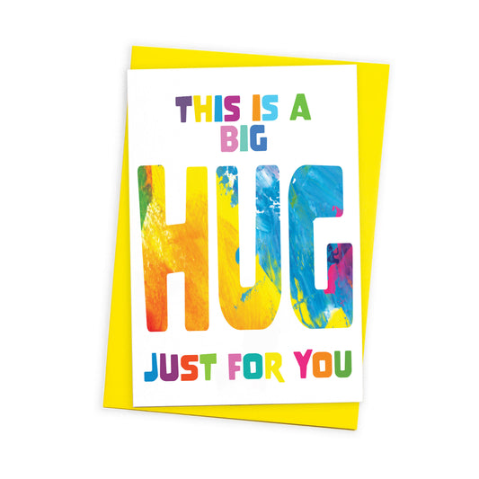 Big Hug Just For You | Thinking of You Card | Friend Card | Modern Sympathy Card