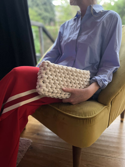 Off White Clutch Bag