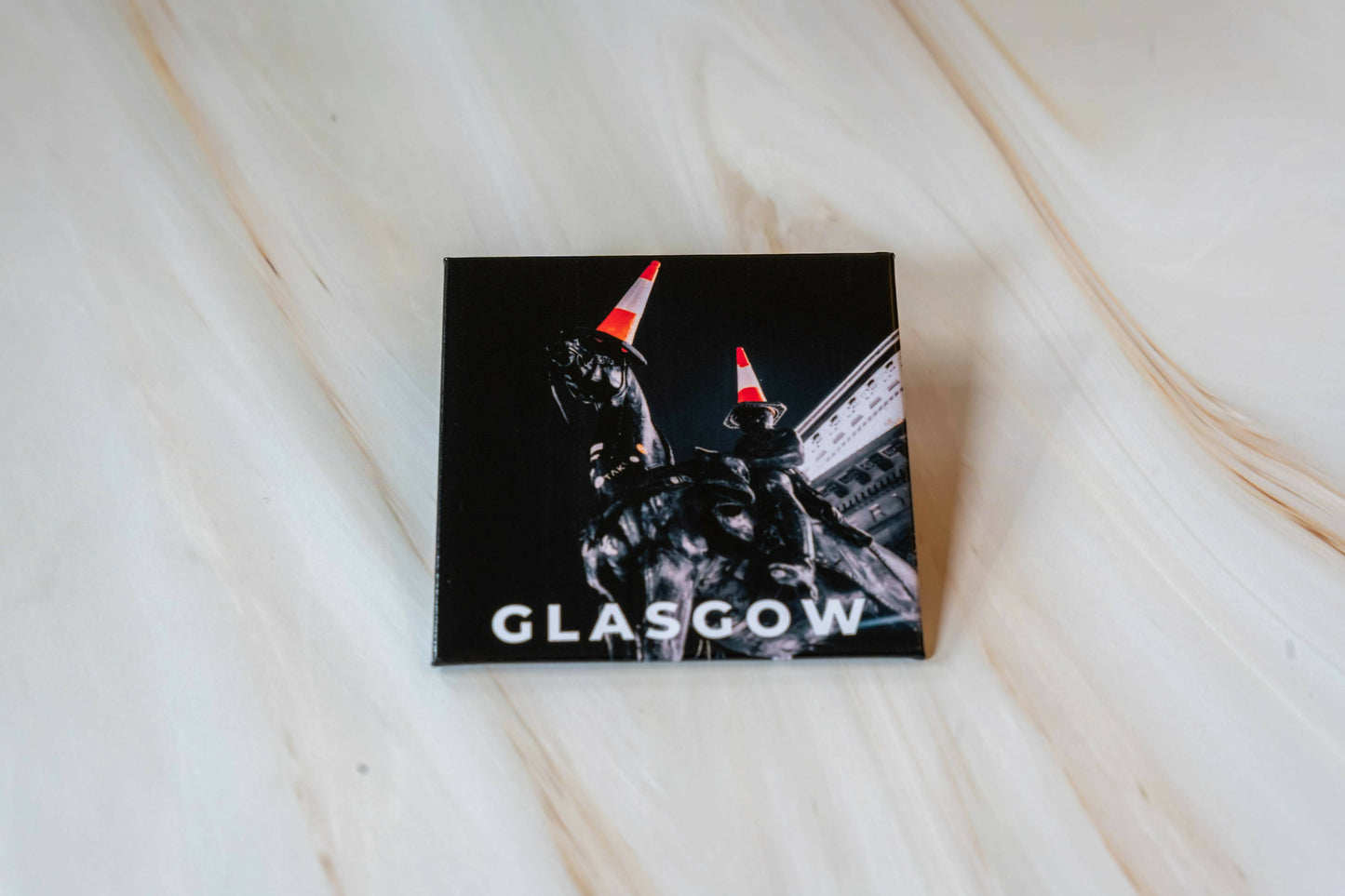 Duke and two cones, Glasgow Photo Fridge Magnet | Scottish Photography Souvenir