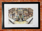 The Piper Bar Glasgow, Framed Art Print