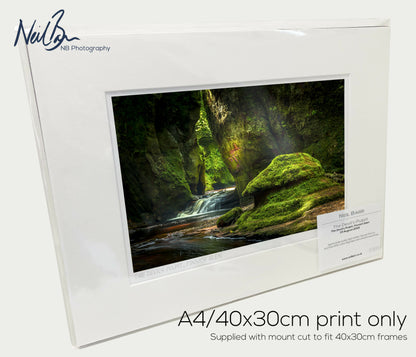 The Devil's Pulpit Scotland - A4 (40x30cm) Framed/Unframed Fine Art Photo Print