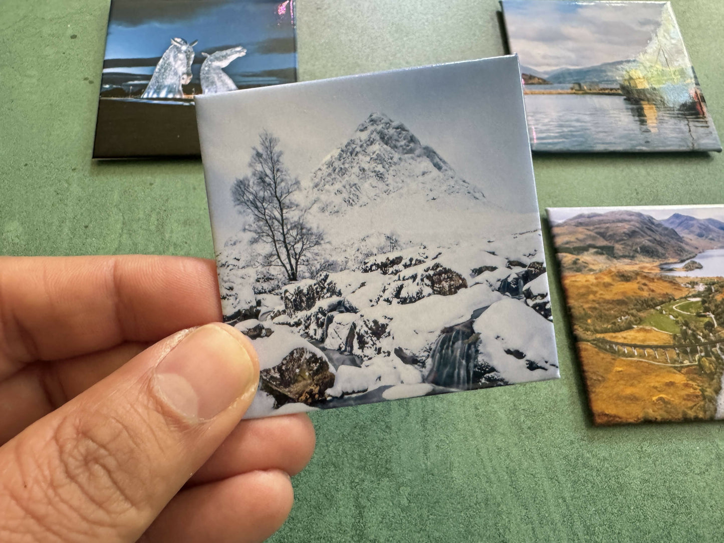 Scotland Fridge Magnet Set | Set of 5 Scottish Landscapes & Icons | Photography Magnets | Scotland Gift