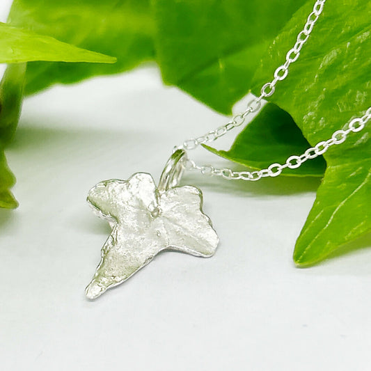 Silver Ivy Leaf Necklace