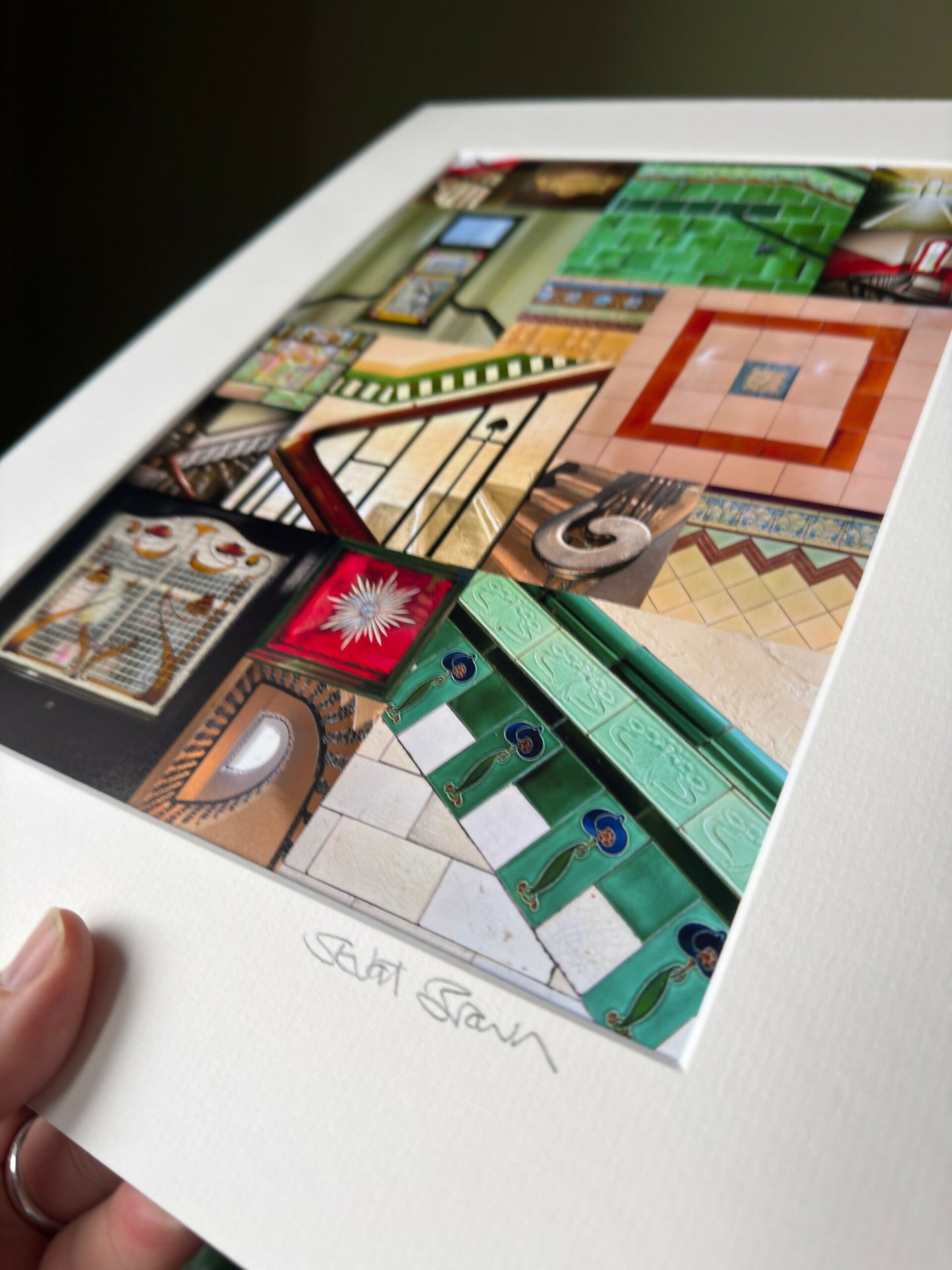 Tenement (rectangular version) Glasgow print - signed mounted print 30 x 40cm - Stuart Brown Photography - FREE DELIVERY