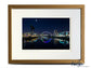 Moon over the Clyde Arc Glasgow Scotland - A4 (40x30cm) Framed/Unframed Fine Art Photo Print