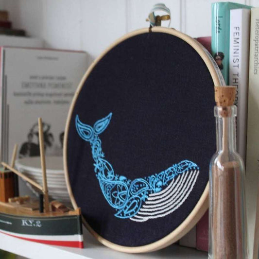 Whale Embroidery Kit