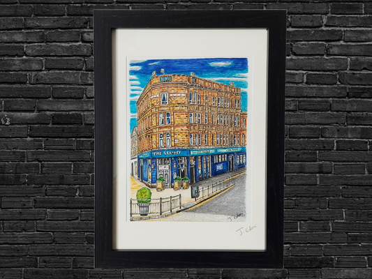 The Granary Pub Glasgow Framed Art Print