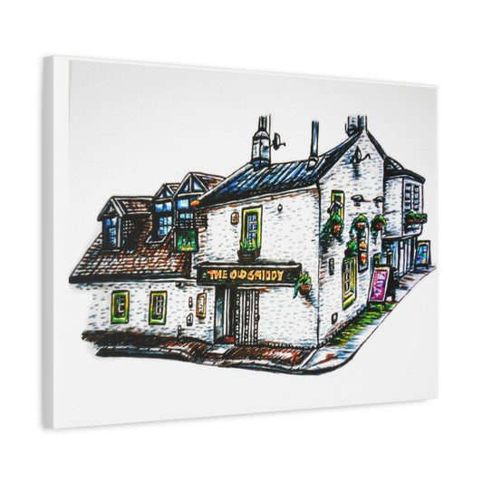 Glasgow Old Smiddy Pub, Canvas Print