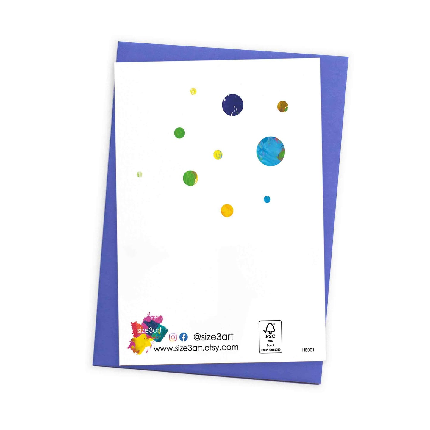 Fun Birthday Card with Coloured Envelope