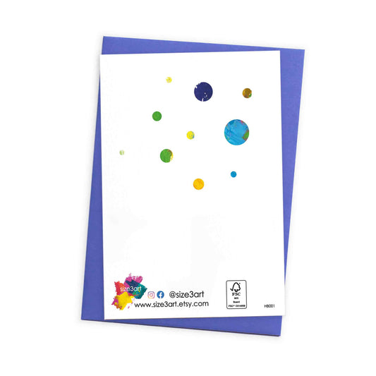 Fun Birthday Card with Coloured Envelope