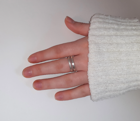 Adjustable Ring Snake brass/copper/silver 020