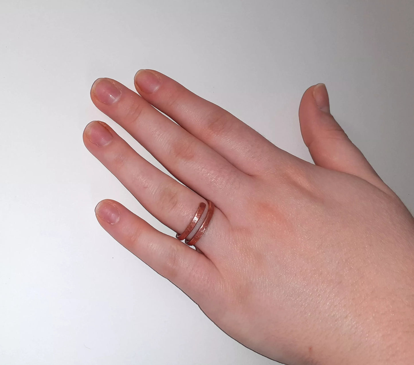 Adjustable Ring Snake brass/copper/silver 020