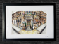 The Piper Bar Glasgow, Framed Art Print