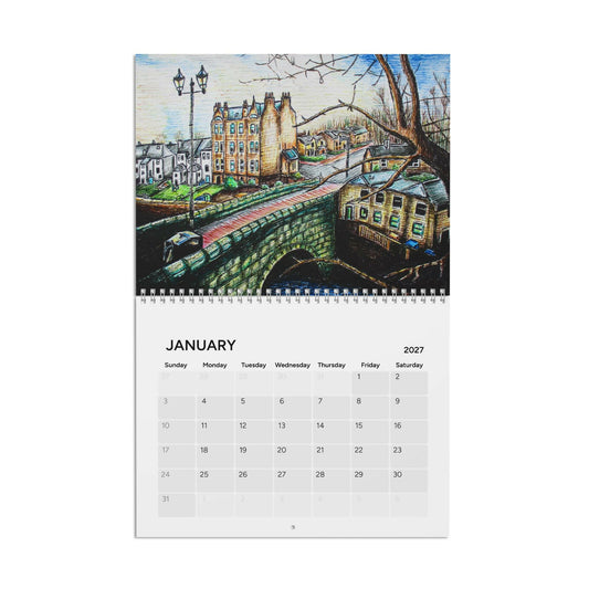 Glasgow 2027 A4 Wall Calendar