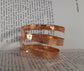 Hammered Bangle copper/brass #8