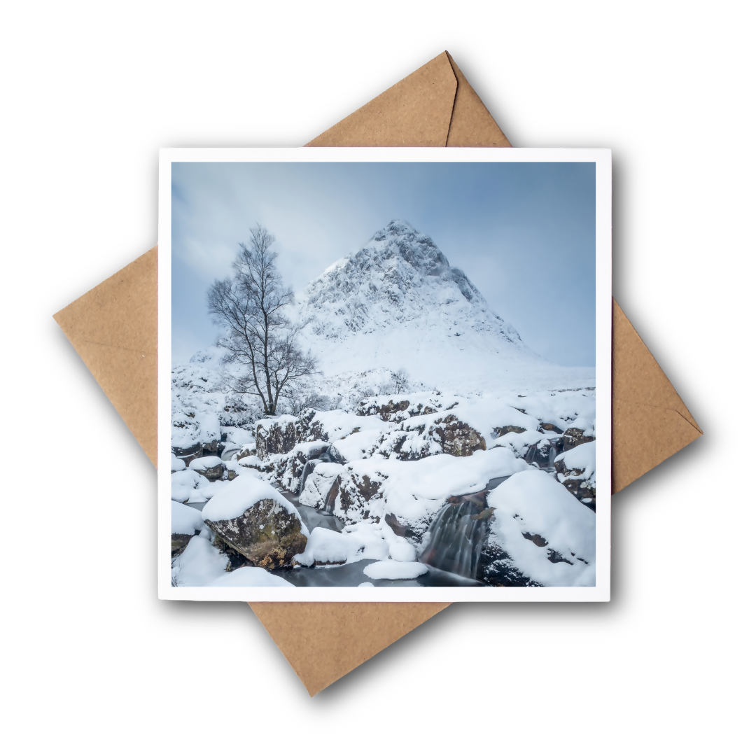 Glencoe in winter Greeting card