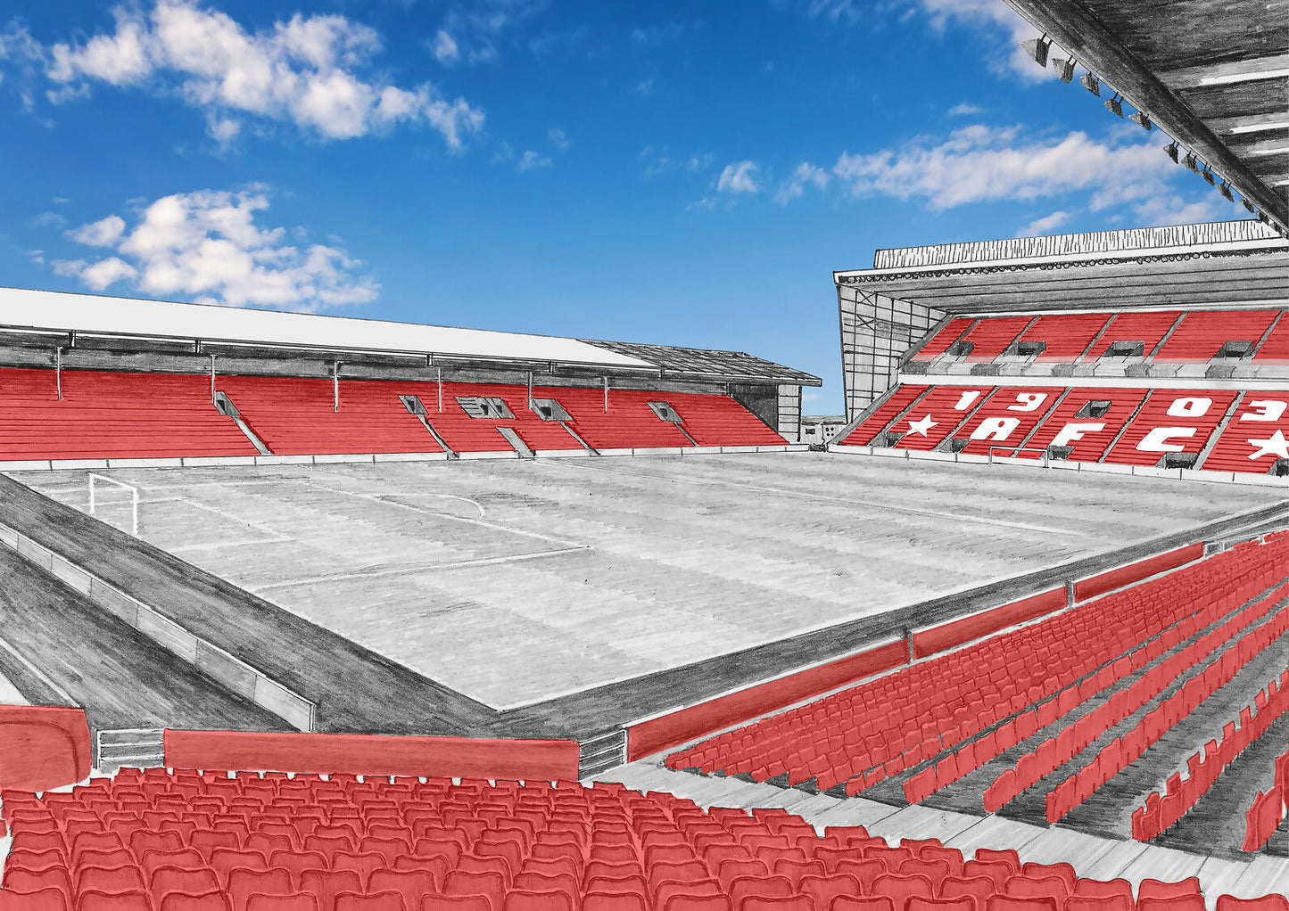 Pittodrie, Aberdeen FC Print