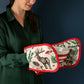 Christmas Reindeer Garden Double Oven Gloves