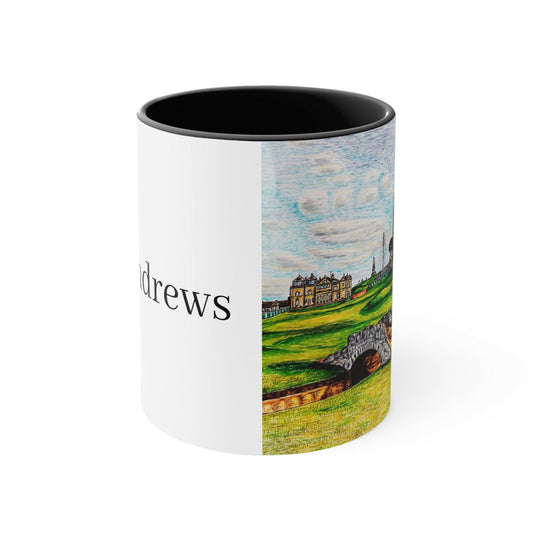 Ceramic 11oZ Mug St Andrews golf course Design