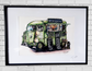 Edinburgh, Portobello, Little Green Van Art Print