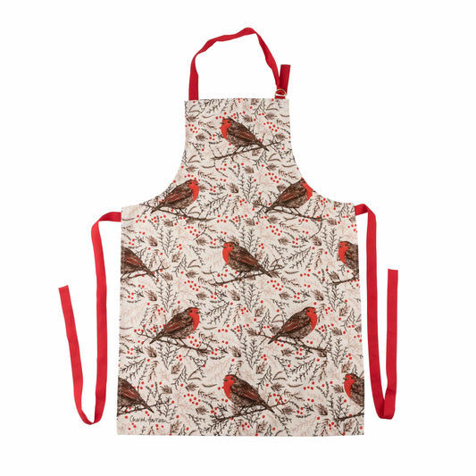 Christmas Robin Apron