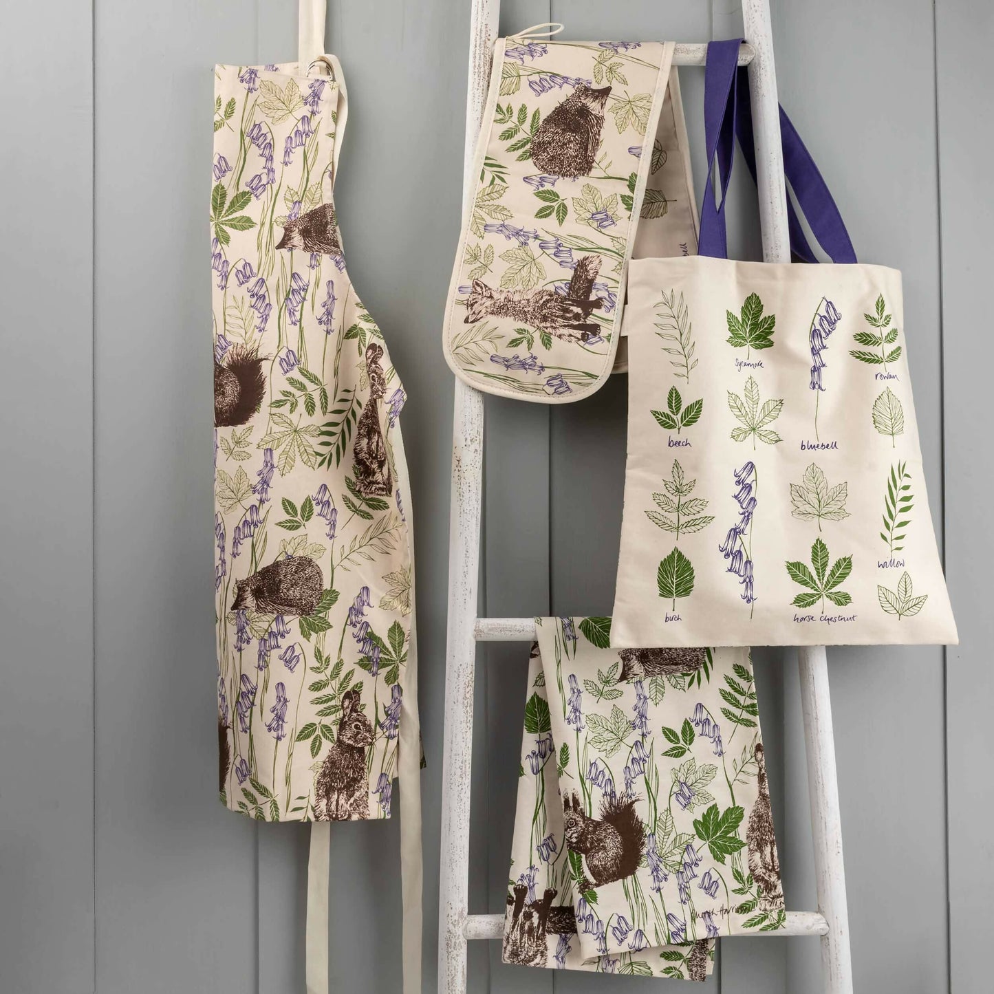 Woodland Creatures Double Oven Gloves